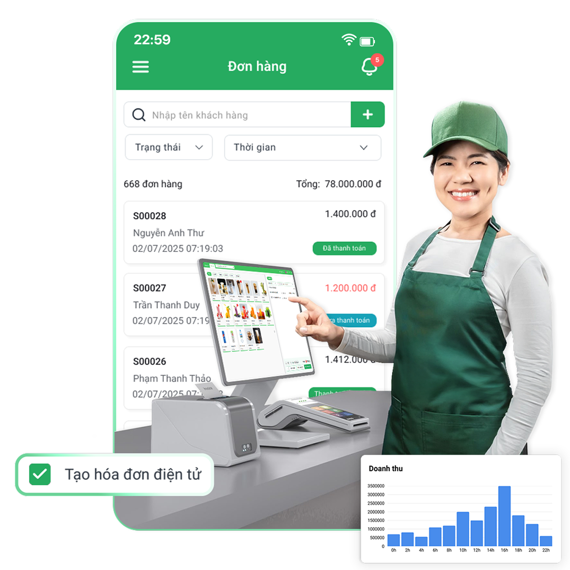 Ứng dụng bán hàng HiDigi trên iOS và Android