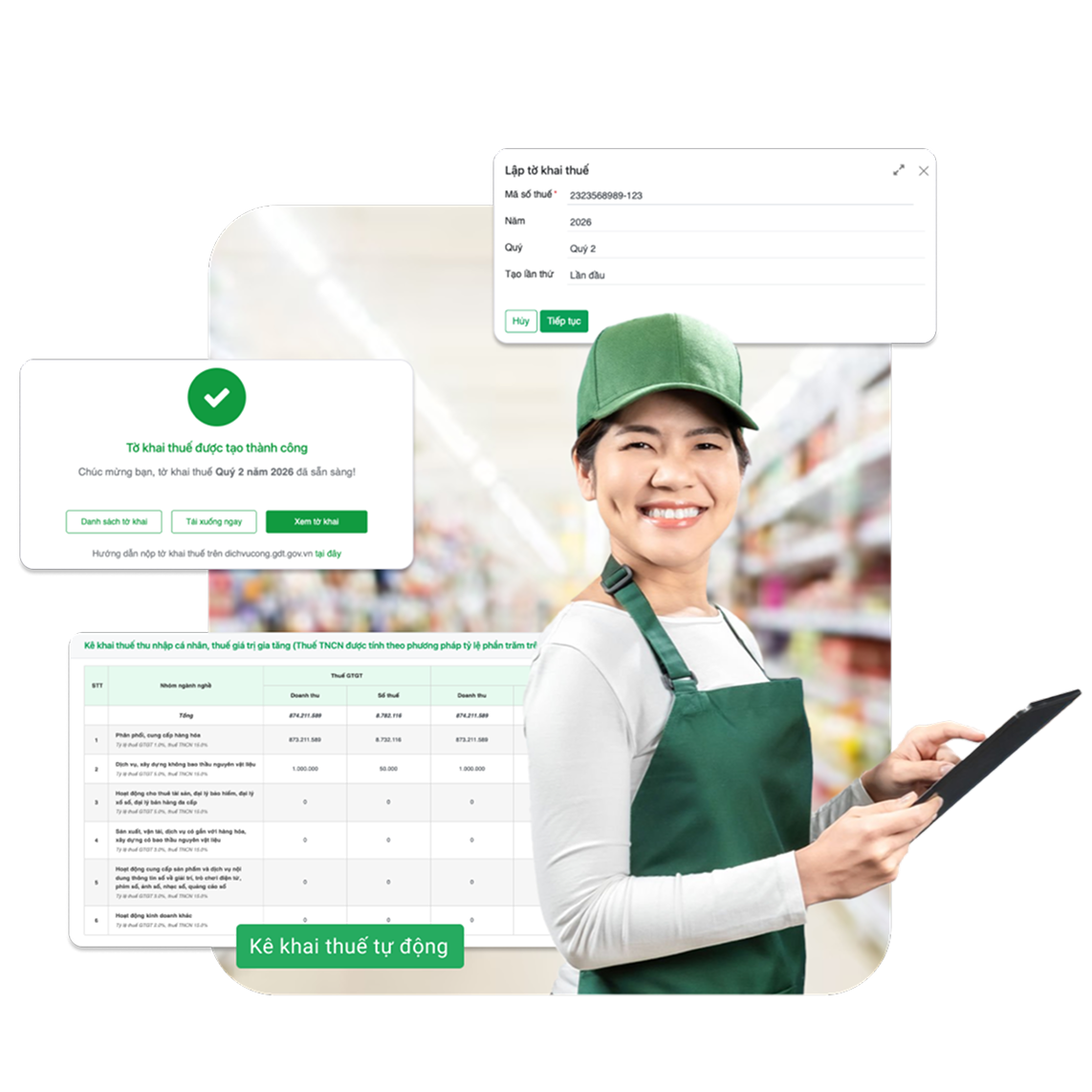 Lập tờ khai thuế tự động trên phần mềm kế toán HiDigi